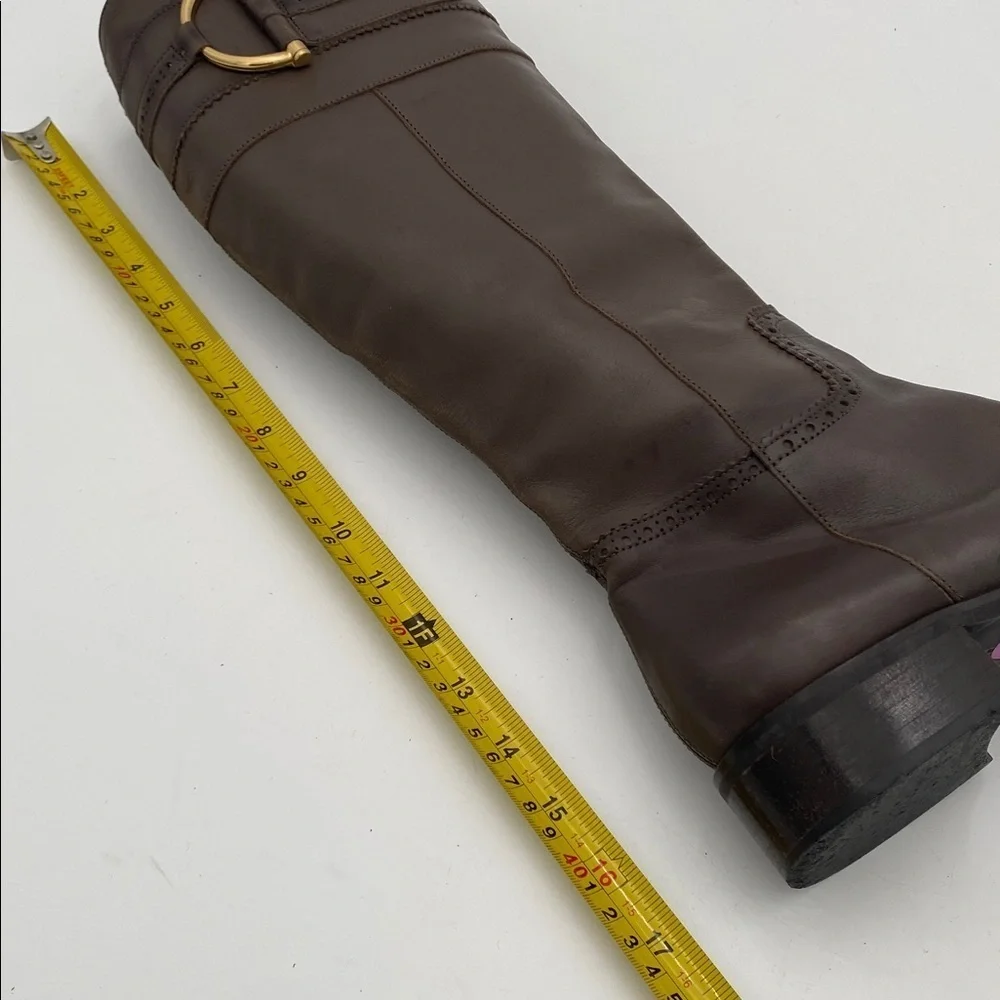 Cordani Brown Over the Knee Boots riding women 8.5 casual retro fall winter lux